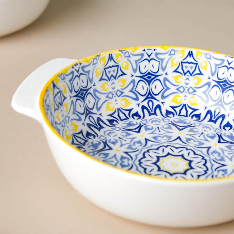 Mandala Blue Baking Dish With Handle 9 Inch - Baking Dish