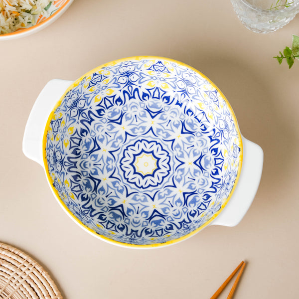 Mandala Blue Baking Dish With Handle 9 Inch - Baking Dish