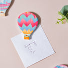 Chevron Hot Air Balloon Fridge Magnet