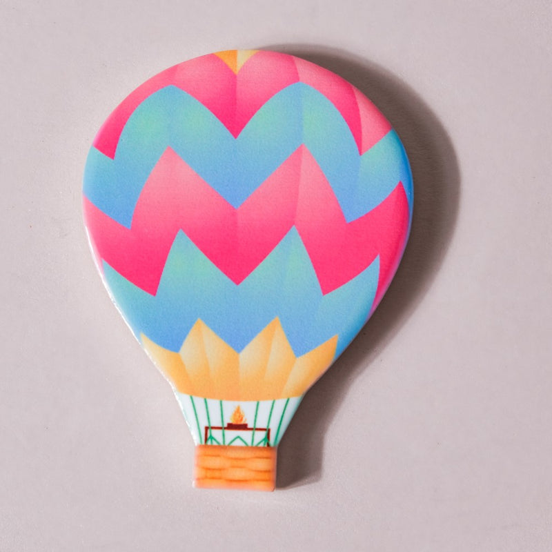 Chevron Hot Air Balloon Fridge Magnet - Showpiece | Home decor item | Room decoration item