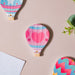 Pink Heart Hot Air Balloon Fridge Magnet - Showpiece | Home decor item | Room decoration item