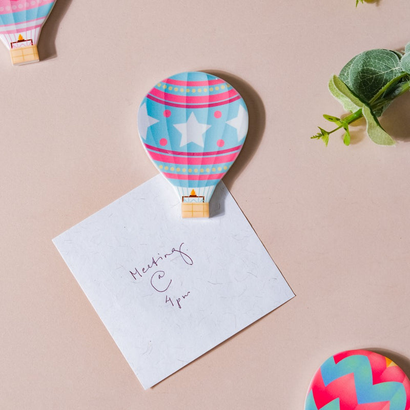 Starshine Hot Air Balloon Fridge Magnet - Showpiece | Home decor item | Room decoration item