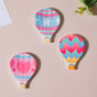 Hot Air Balloon Fridge Magnet Set Of 3 - Showpiece | Home decor item | Room decoration item