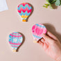 Hot Air Balloon Fridge Magnet Set Of 3 - Showpiece | Home decor item | Room decoration item