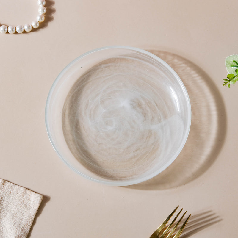 Glass Bowl and Plate Set of 2 - Bowl, soup bowl, ceramic bowl, snack bowls, curry bowl, popcorn bowls | Bowls for dining table & home decor