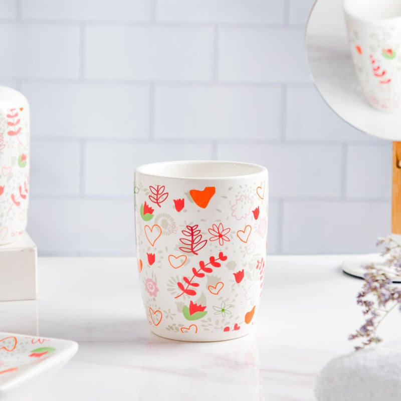 Eclectic Ceramic Bathroom Accessories Set of 5