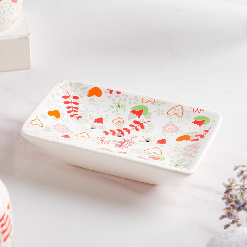 Eclectic Ceramic Bathroom Accessories Set of 5