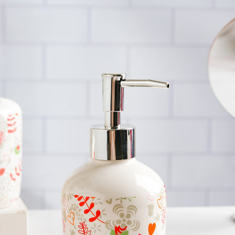 Eclectic Ceramic Bathroom Accessories Set of 5