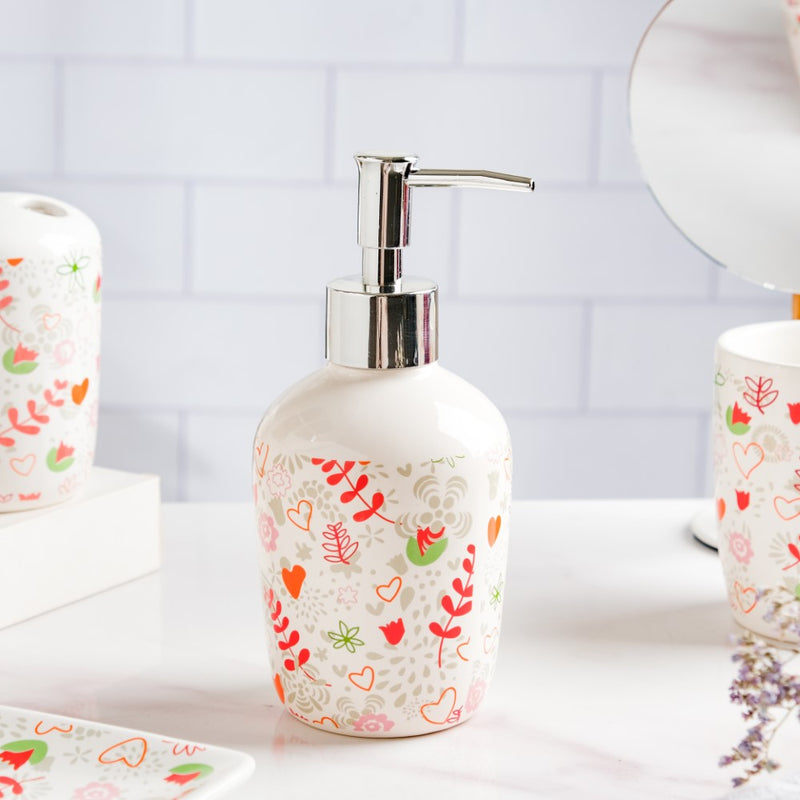 Eclectic Ceramic Bathroom Accessories Set of 5