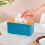 Tissue Box With Wooden Lid Blue - Tissue box and organizer | Home and room decor items