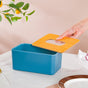 Tissue Box With Wooden Lid Blue - Tissue box and organizer | Home and room decor items