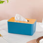 Tissue Box With Wooden Lid Blue - Tissue box and organizer | Home and room decor items