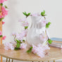 Artificial Sakura Blossoms And Leaves Vine Pink - Artificial flower | Home decor item | Room decoration item