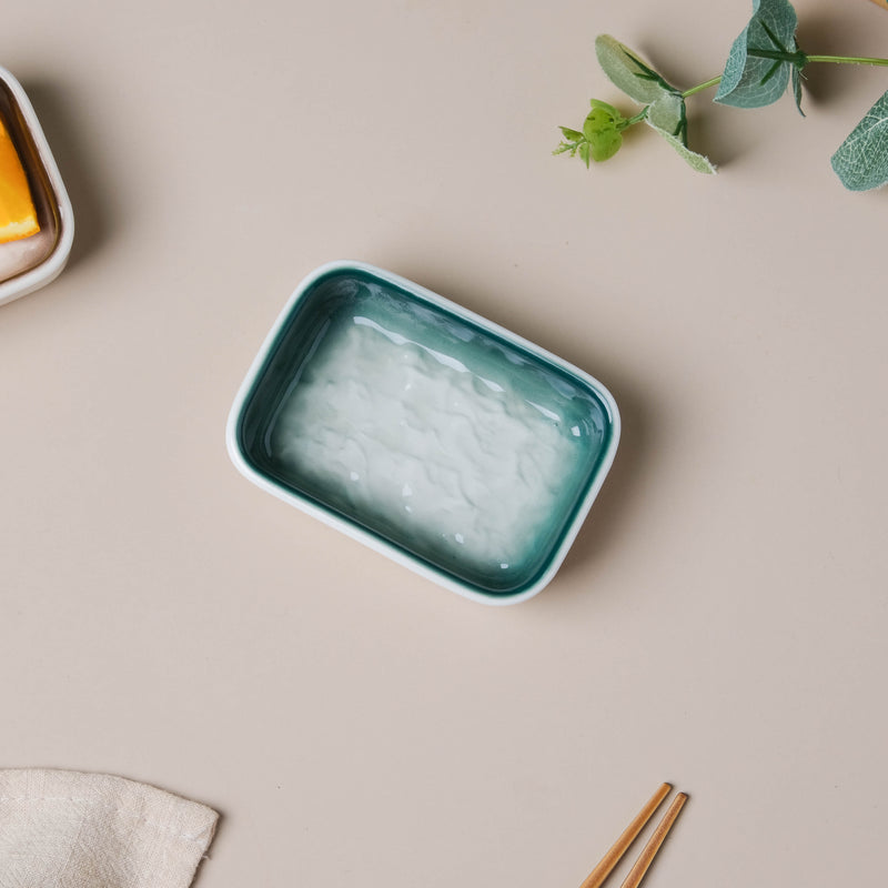 Rustic Green Dip Bowl - Bowl, ceramic bowl, dip bowls, chutney bowl, dip bowls ceramic | Bowls for dining table & home decor 