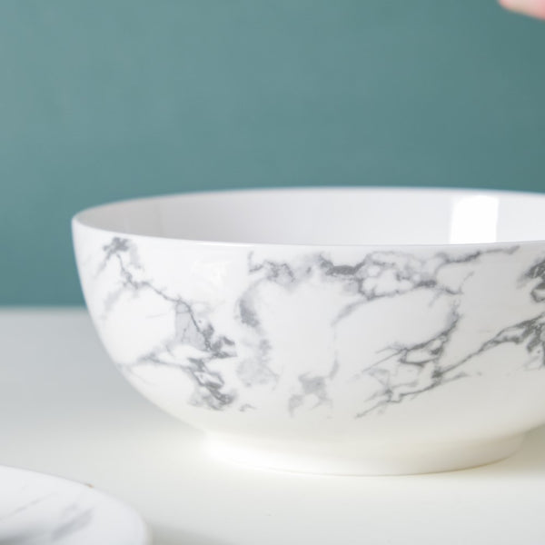 Marble Serving Bowl - Bowl, ceramic bowl, serving bowls, noodle bowl, salad bowls, bowl for snacks, snack bowl sets | Bowls for dining table & home decor