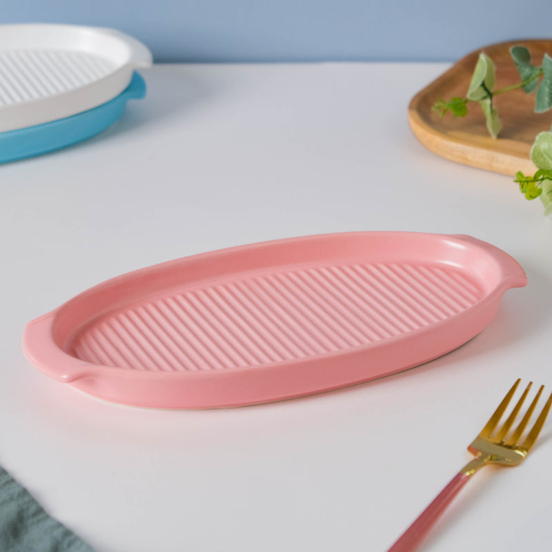 Very Berry Grill Platter - Ceramic platter, serving platter, fruit platter | Plates for dining table & home decor