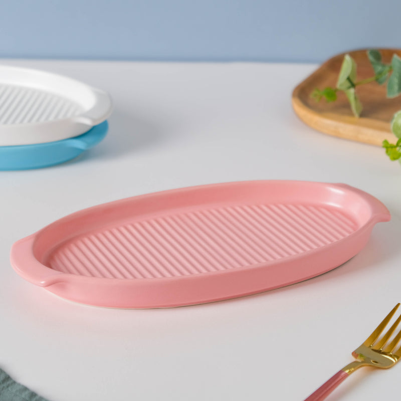 Very Berry Grill Platter - Ceramic platter, serving platter, fruit platter | Plates for dining table & home decor