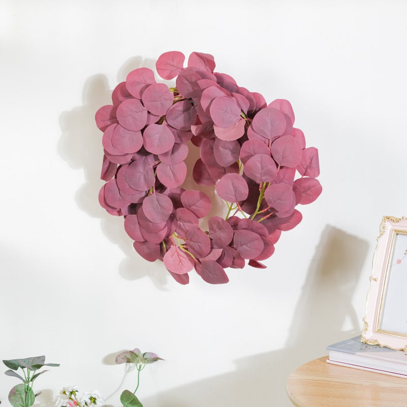 Decorative Eucalyptus Leaf Vine Purple - Artificial Plant | Flower for vase | Home decor item | Room decoration item