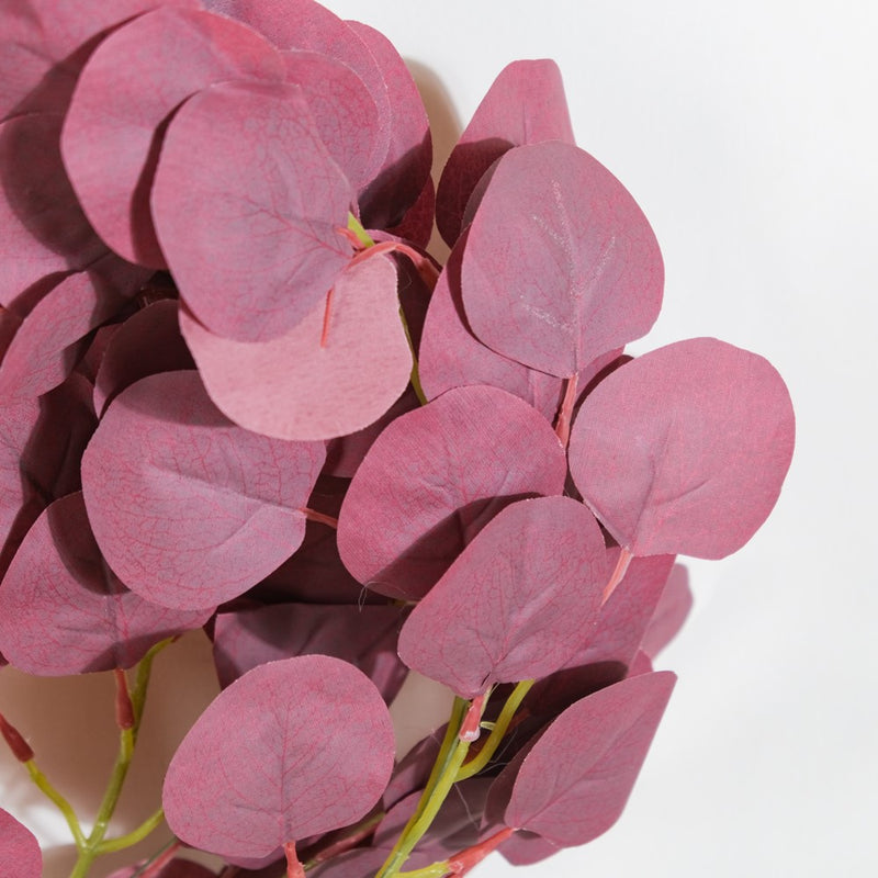 Decorative Eucalyptus Leaf Vine Purple - Artificial Plant | Flower for vase | Home decor item | Room decoration item