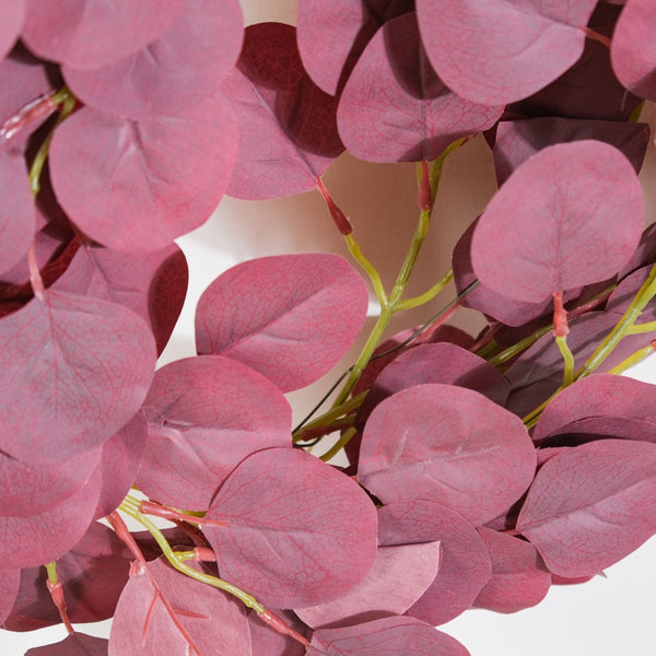Decorative Eucalyptus Leaf Vine Purple - Artificial Plant | Flower for vase | Home decor item | Room decoration item