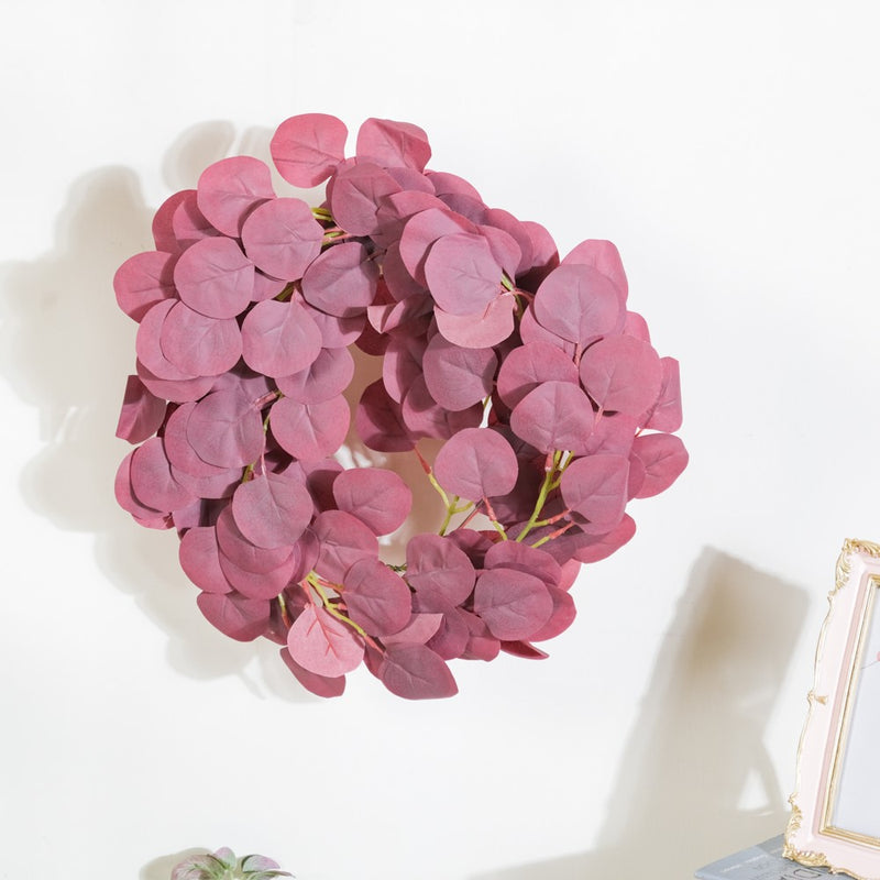 Decorative Eucalyptus Leaf Vine Purple - Artificial Plant | Flower for vase | Home decor item | Room decoration item