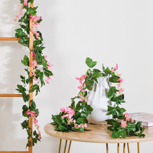 Party Decor Floral Vine Set of 2 Pink - Artificial flower | Flower for vase | Home decor item | Room decoration item