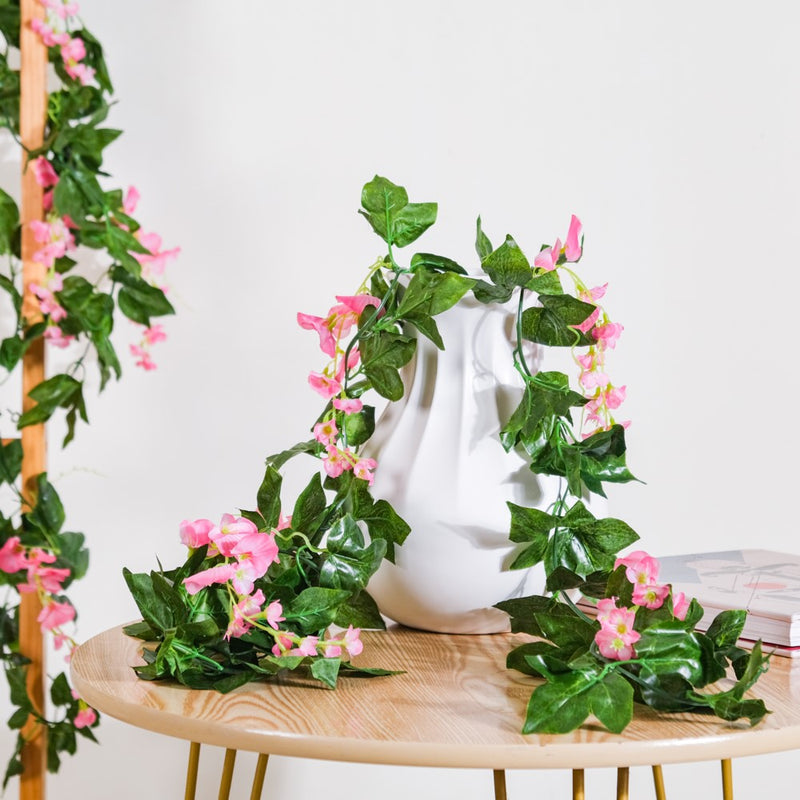 Party Decor Floral Vine Set of 2 Pink - Artificial flower | Flower for vase | Home decor item | Room decoration item
