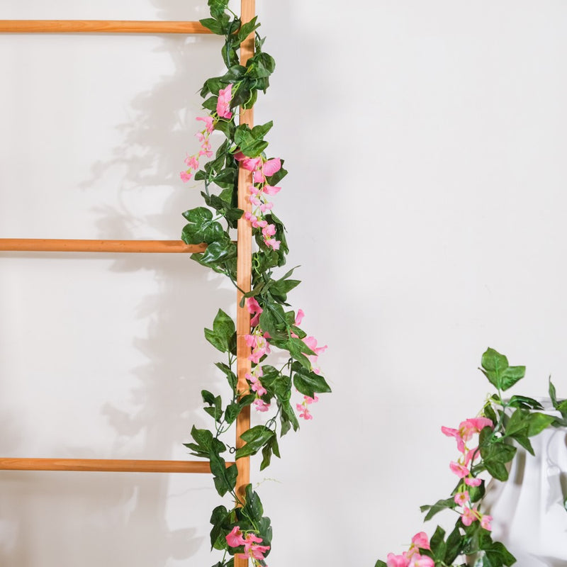 Party Decor Floral Vine Set of 2 Pink - Artificial flower | Flower for vase | Home decor item | Room decoration item