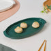 Teal Tantrum Grill Platter - Ceramic platter, serving platter, fruit platter | Plates for dining table & home decor