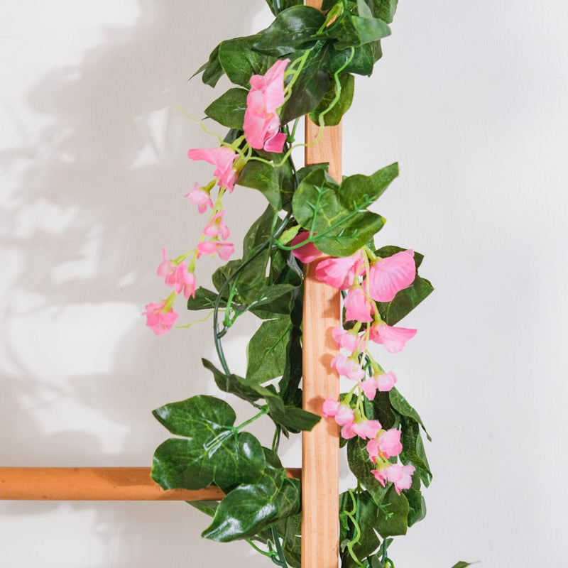 Party Decor Floral Vine Set of 2 Pink - Artificial flower | Flower for vase | Home decor item | Room decoration item