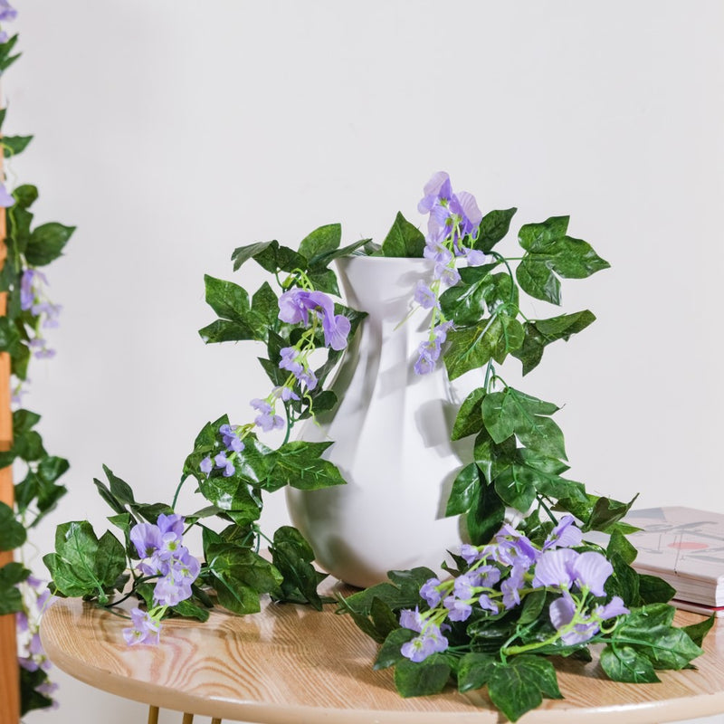Party Decor Floral Vine Set of 2 Purple - Artificial flower | Flower for vase | Home decor item | Room decoration item