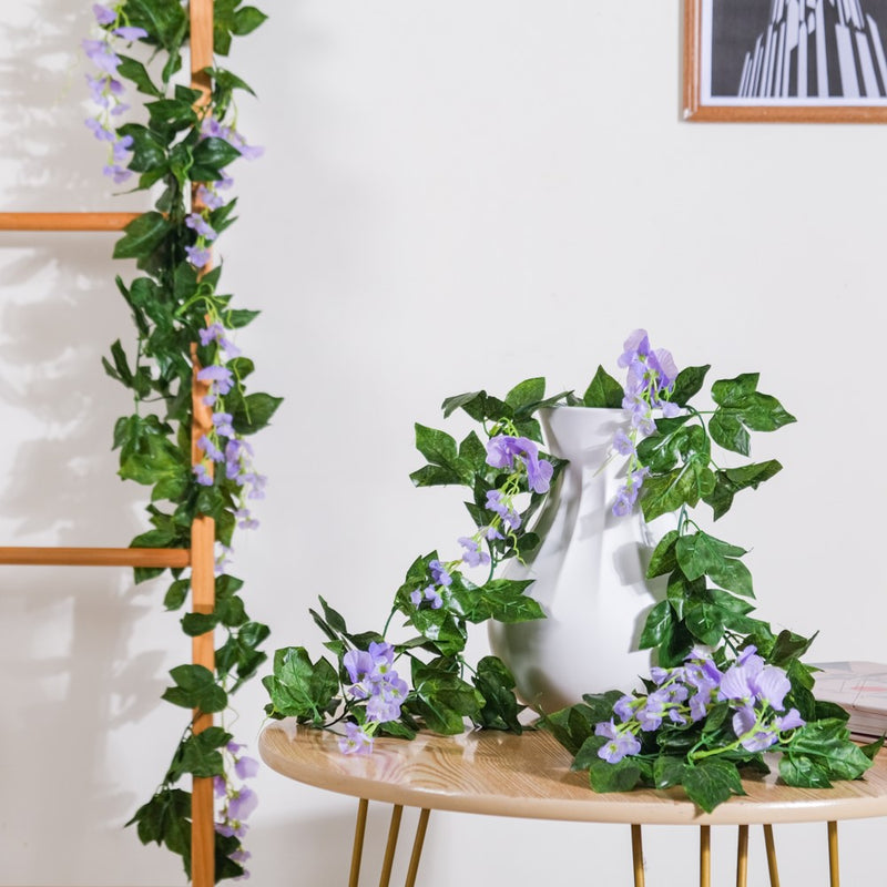 Party Decor Floral Vine Set of 2 Purple - Artificial flower | Flower for vase | Home decor item | Room decoration item