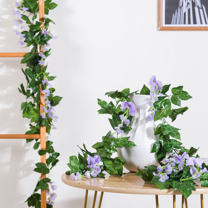 Party Decor Floral Vine Set of 2 Purple - Artificial flower | Flower for vase | Home decor item | Room decoration item