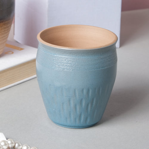 Blue Clay Planter - Indoor planters and flower pots | Home decor items