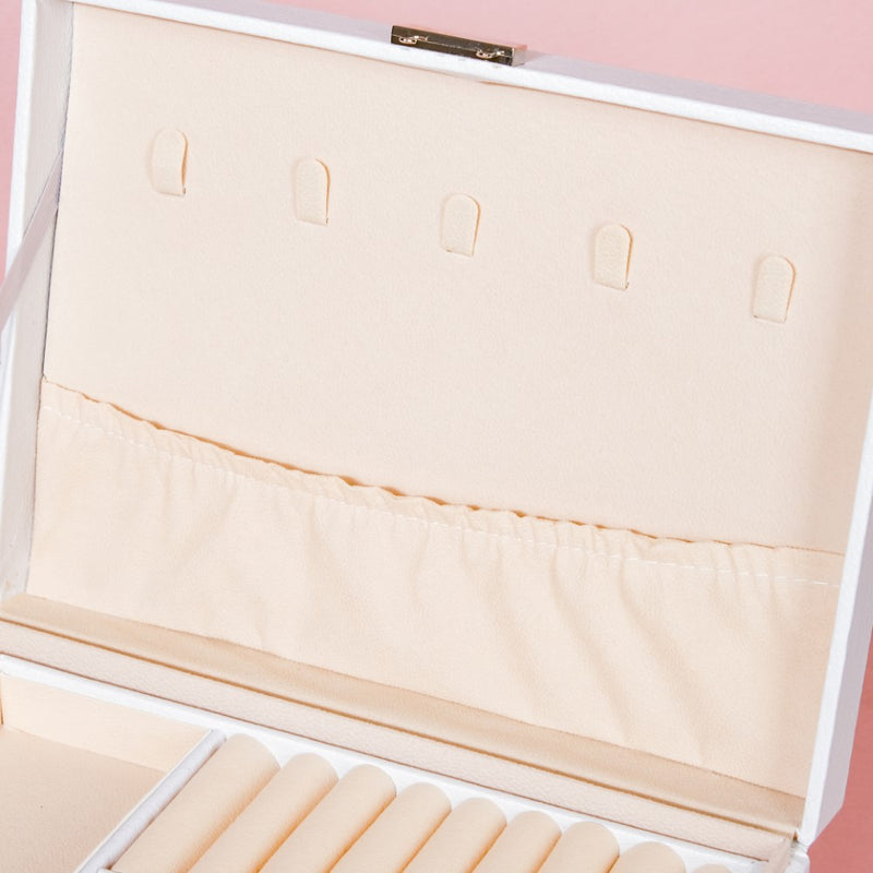 Portable Jewellery Organiser White