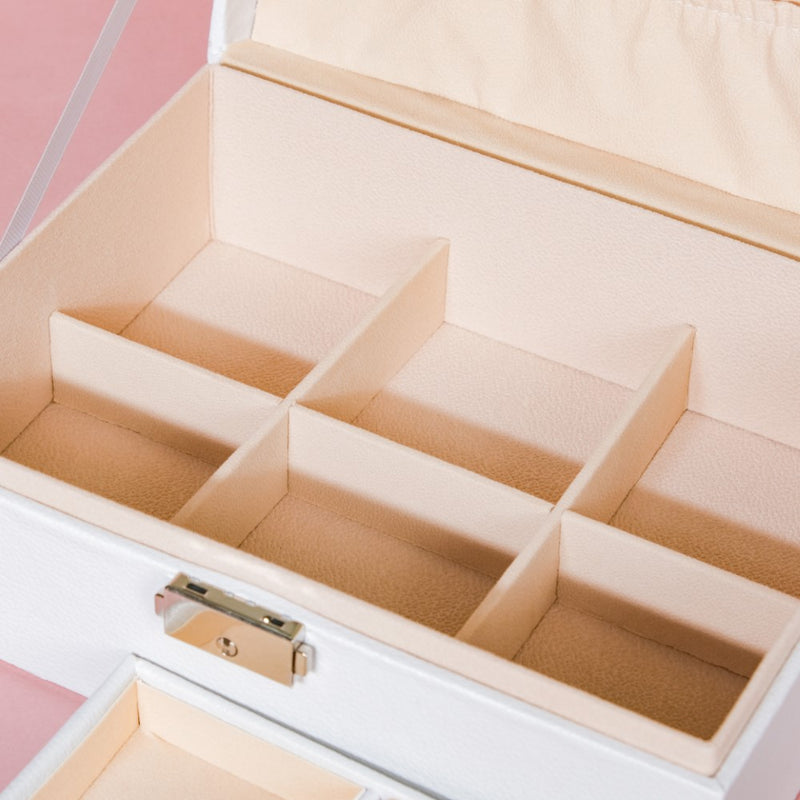 Portable Jewellery Organiser White