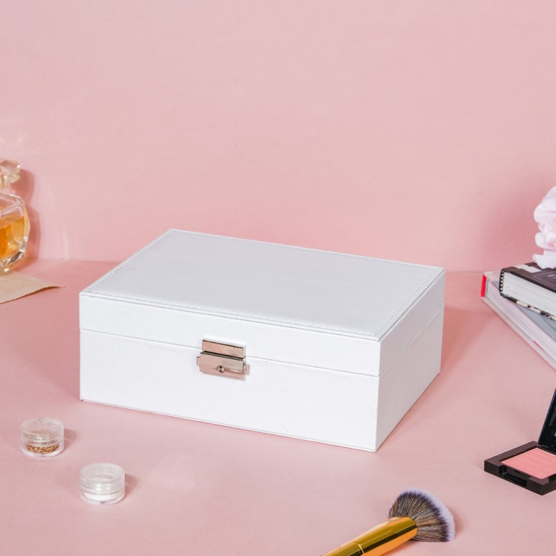 Portable Jewellery Organiser White