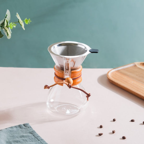 Glass Coffee Carafe Small 500ml - Coffee dripper, glass coffee dripper | Coffee dripper for coffee pot & Home decor