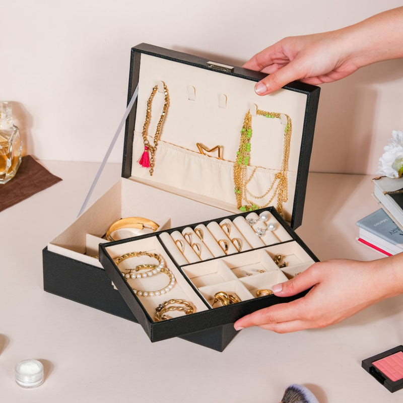 Portable Jewellery Organiser Black