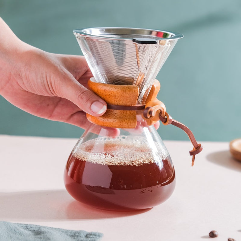 Glass Coffee Carafe Small 500ml - Coffee dripper, glass coffee dripper | Coffee dripper for coffee pot & Home decor