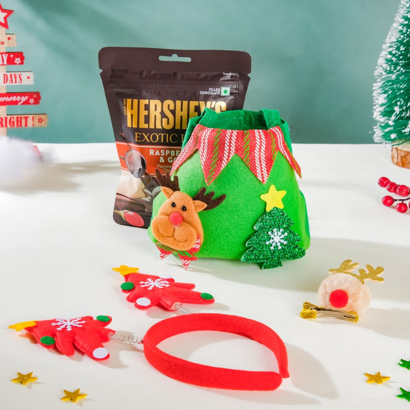 Elfie Time Christmas Hamper Set Of 4