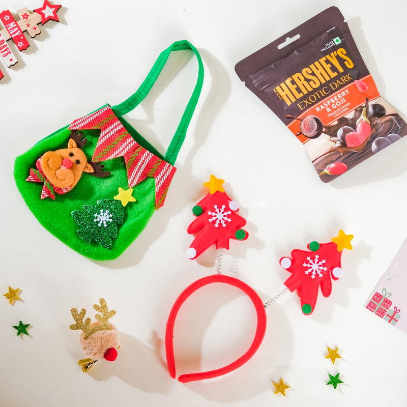 Elfie Time Christmas Hamper Set Of 4