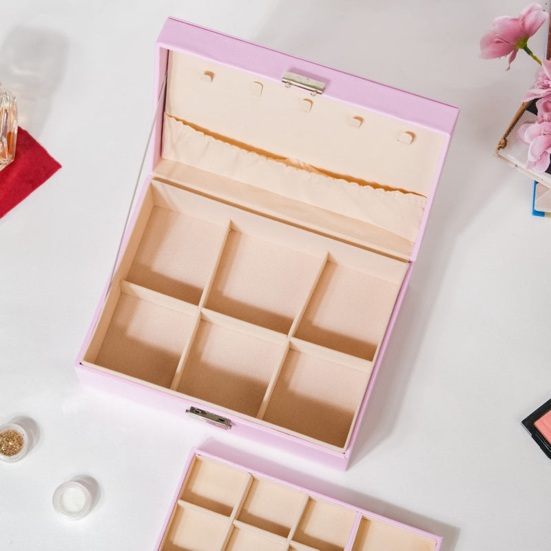 Portable Jewellery Organiser Blush Pink