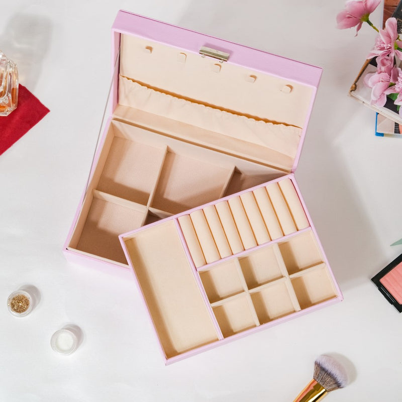 Portable Jewellery Organiser Blush Pink