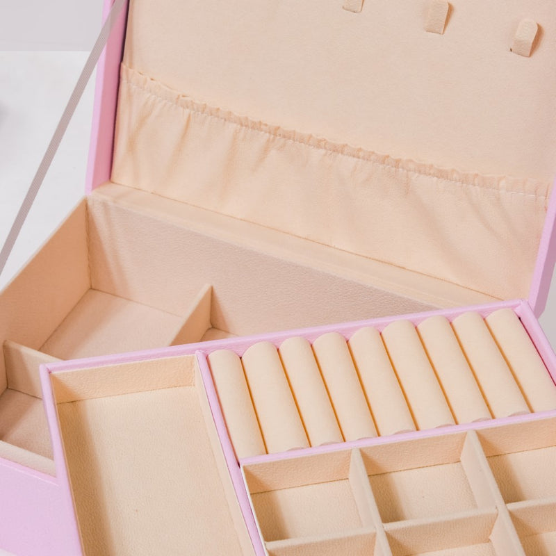 Portable Jewellery Organiser Blush Pink