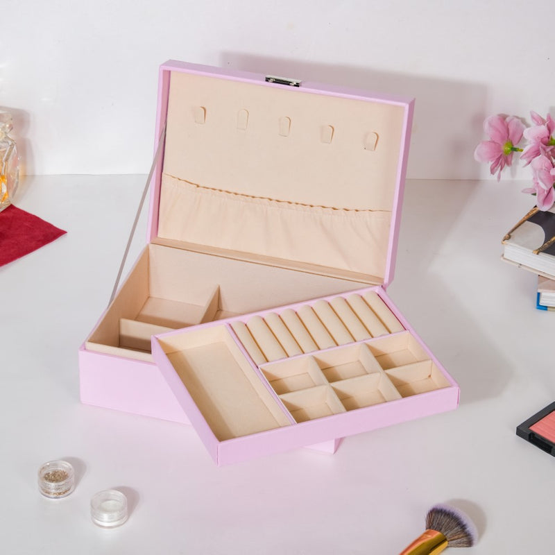 Portable Jewellery Organiser Blush Pink