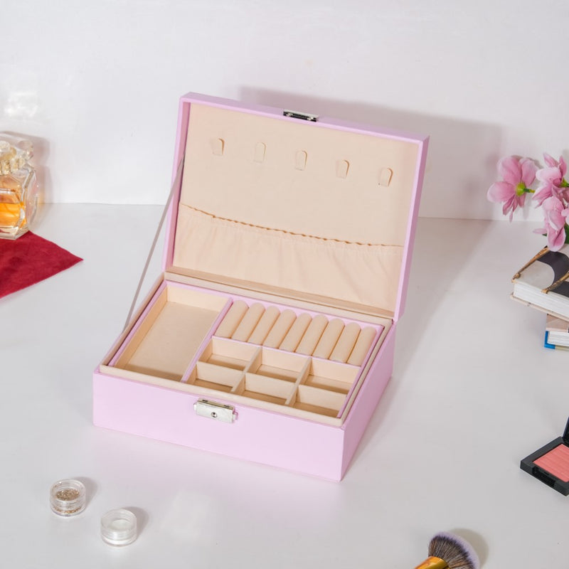 Portable Jewellery Organiser Blush Pink