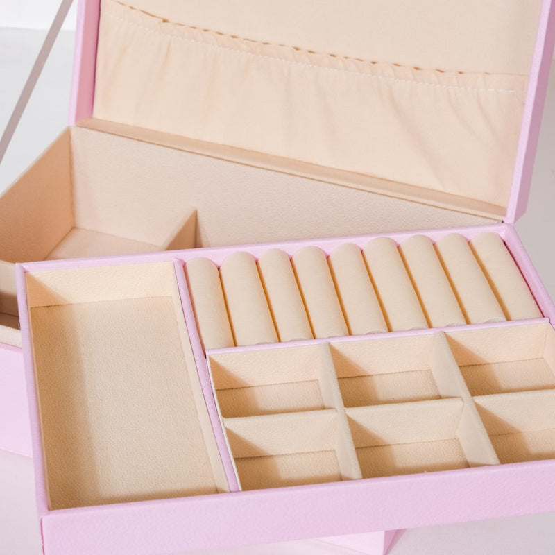 Portable Jewellery Organiser Blush Pink
