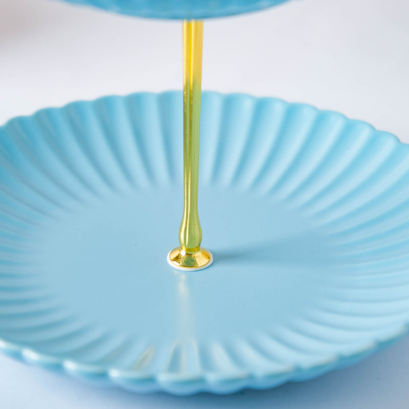 True Blue 2-tier Cupcake Stand