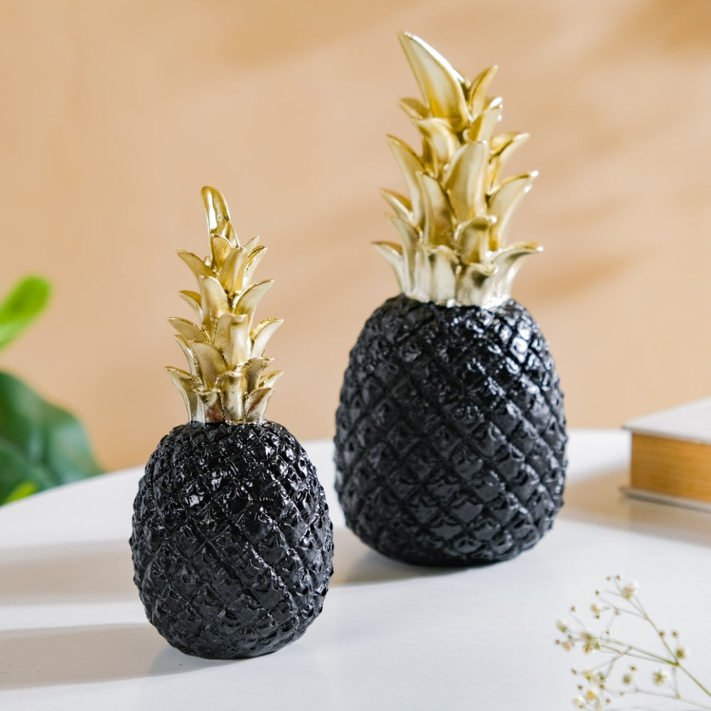 Home Décor - Pineapple Decor Black Medium For Kitchen Décor |Nestasia